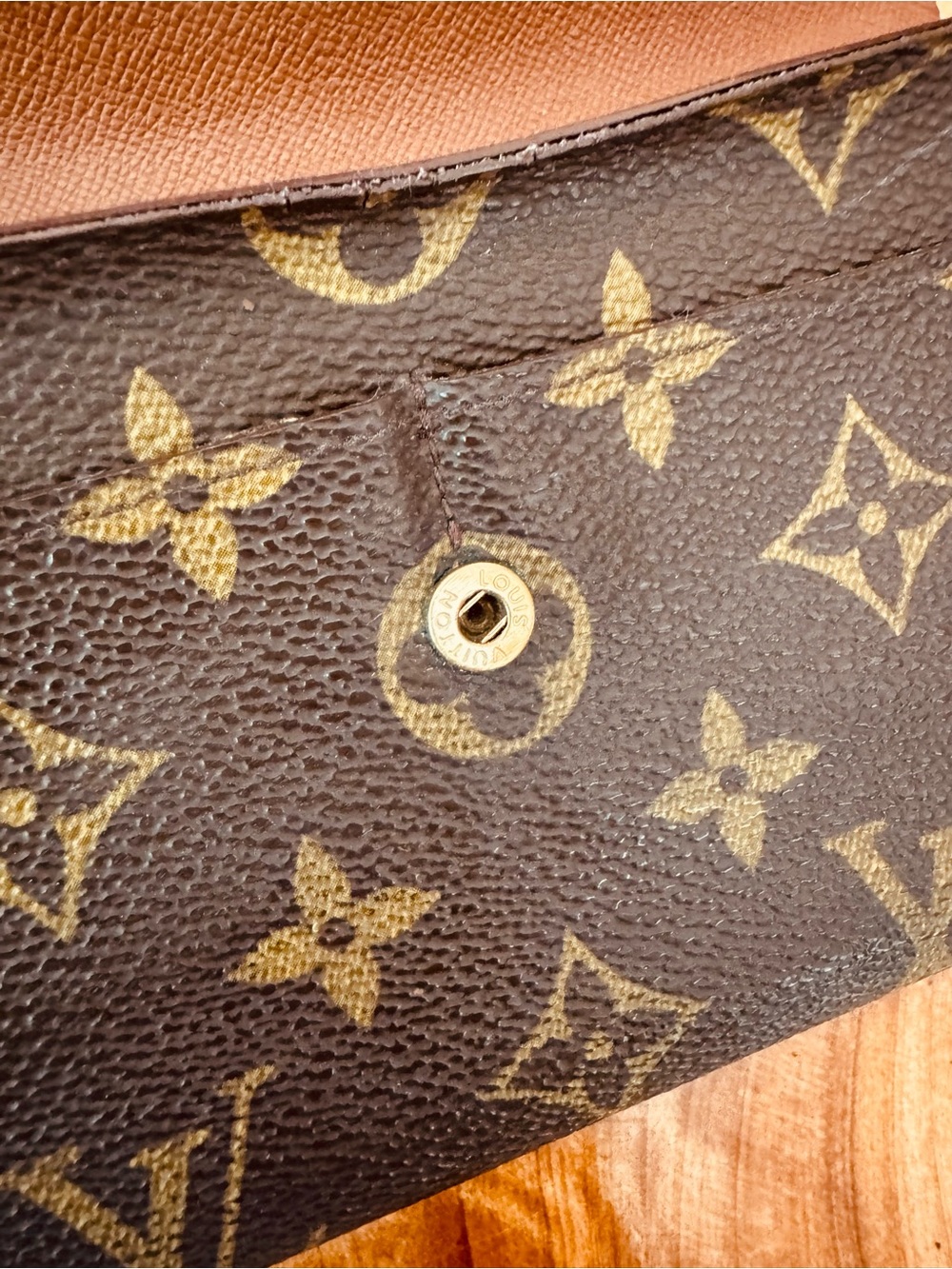 Louis Vuitton monogram vintage long Sarah wallet converted Crossbody - Picture 14 of 16